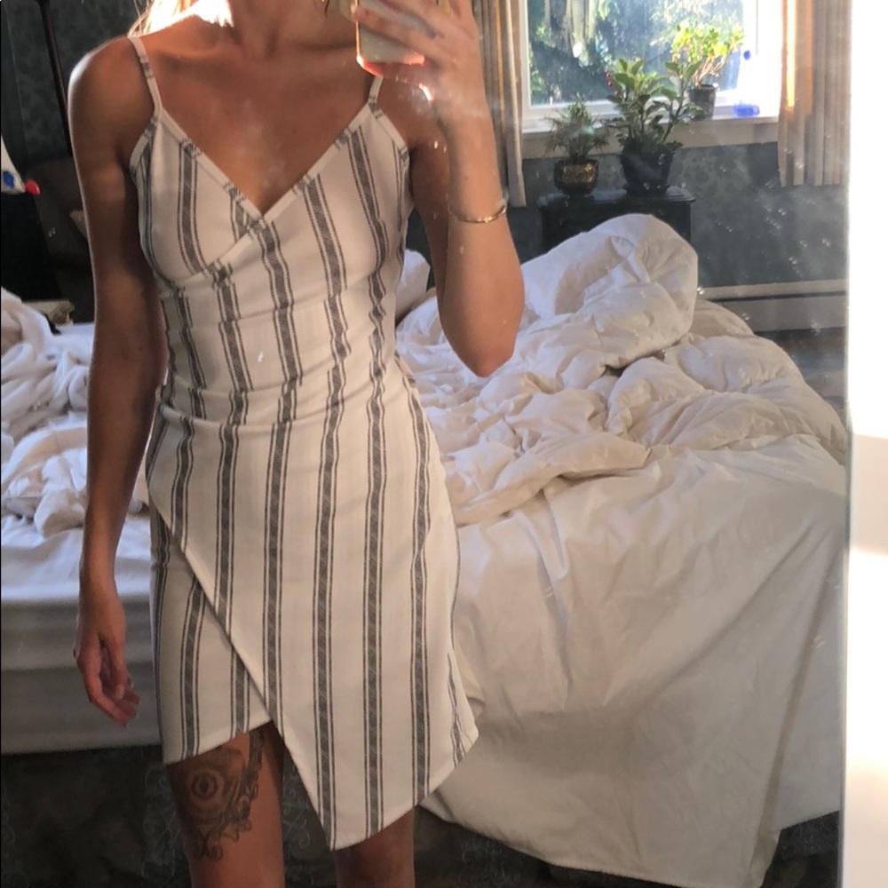 white mini dress